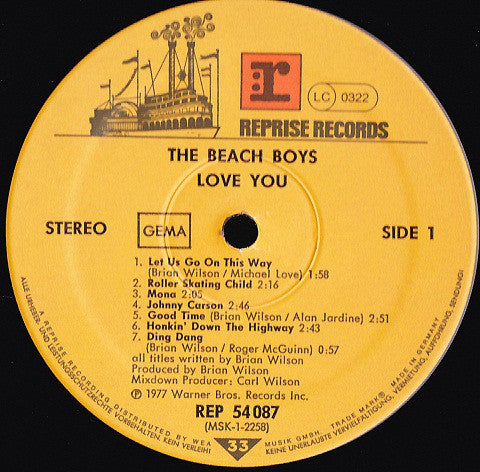 The Beach Boys : Love You (LP, Album)