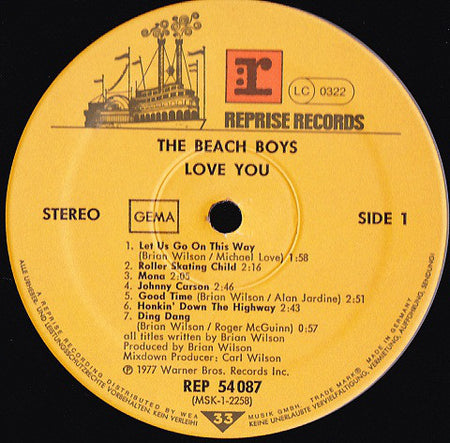 The Beach Boys : Love You (LP, Album)