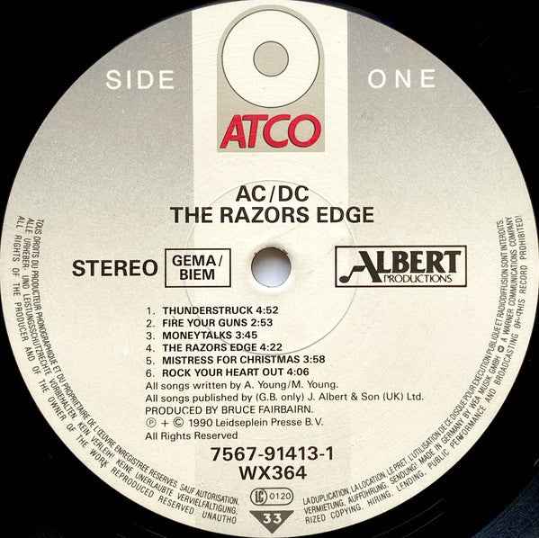AC/DC - The Razors Edge (LP) (Near Mint (NM or M-))