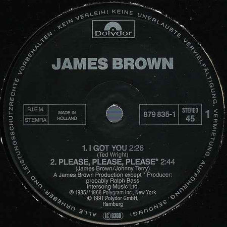 James Brown - I Got You (I Feel Good) (12") (Very Good Plus (VG+))