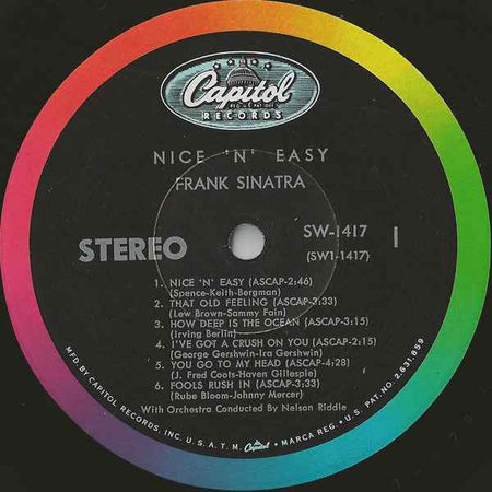 Frank Sinatra - Nice 'N' Easy (LP) (Very Good Plus (VG+))