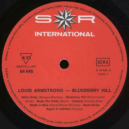 Louis Armstrong - Blueberry Hill (LP) (Near Mint (NM or M-))