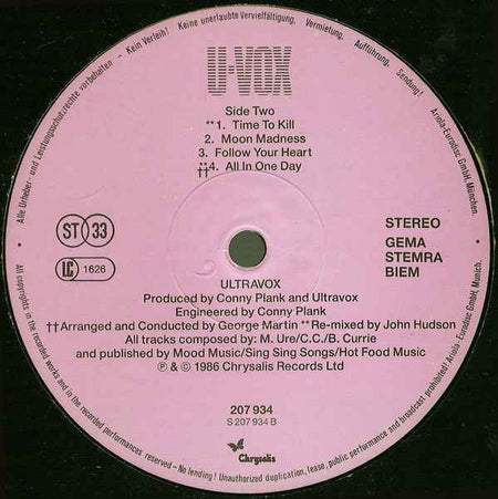 Ultravox - U-Vox (LP) (Near Mint (NM or M-))