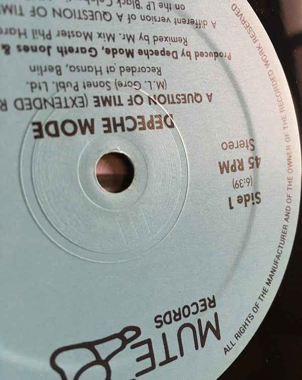 Depeche Mode - A Question Of Time (Extended Remix) (12") (Very Good Plus (VG+))