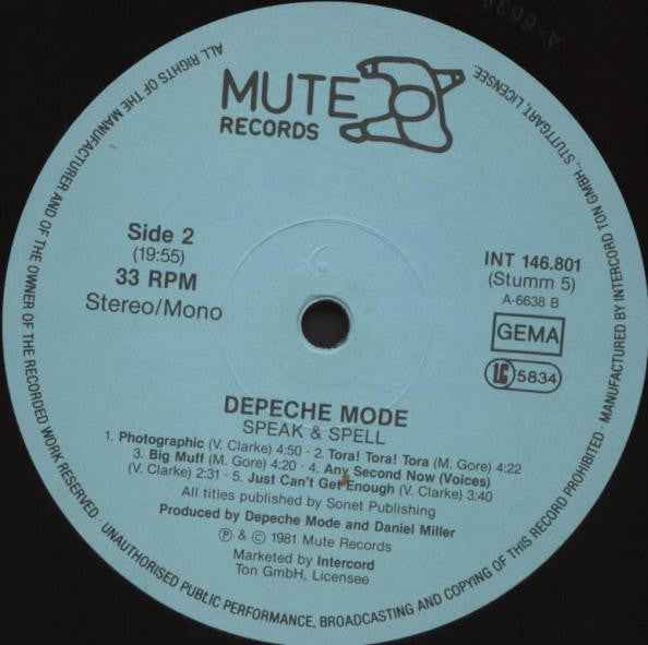 Depeche Mode - Speak & Spell (LP) (Near Mint (NM or M-))
