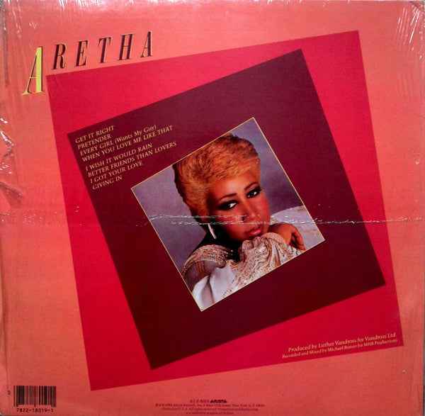 Aretha Franklin - Get It Right (LP) (Very Good Plus (VG+))