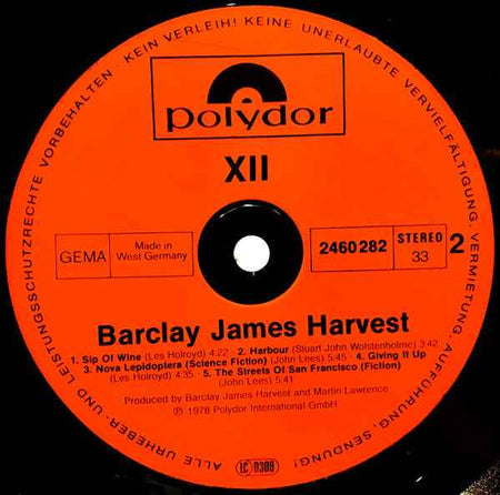 Barclay James Harvest - XII (LP) (Near Mint (NM or M-))