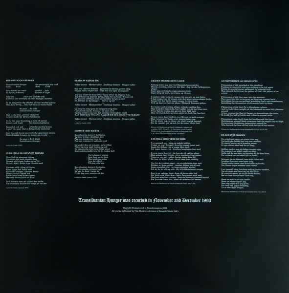 Darkthrone - Transilvanian Hunger (LP) (Near Mint (NM or M-))