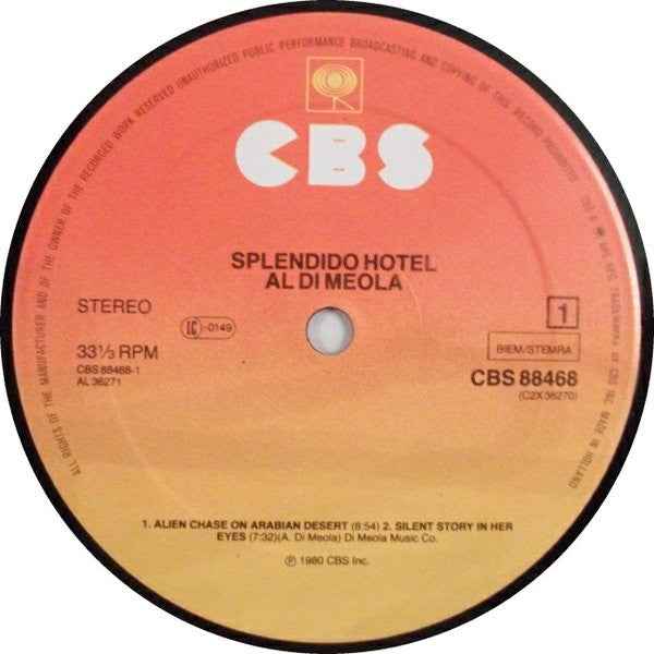 Al Di Meola - Splendido Hotel (2xLP) (Near Mint (NM or M-))