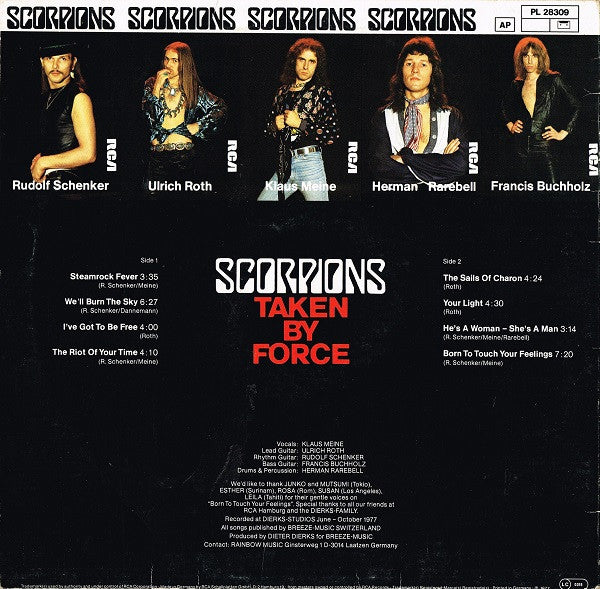 Scorpions : Taken By Force (LP, Album)