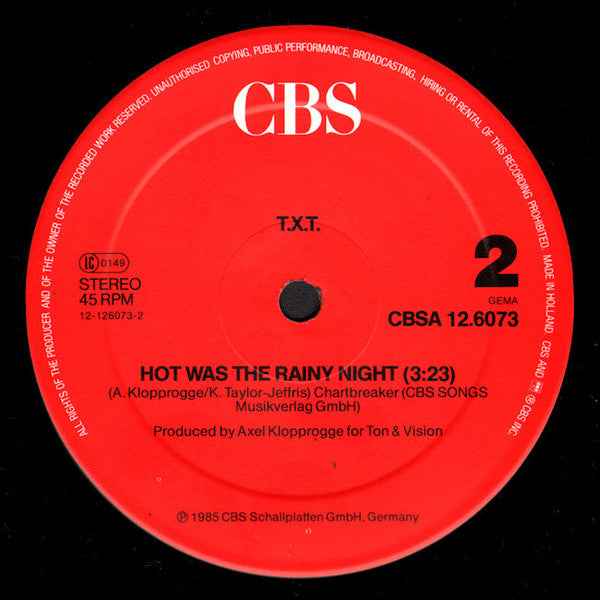 T.X.T. - Girl's Got A Brand New Toy (Extraordinary D.J.-Mix) (12") (Near Mint (NM or M-))
