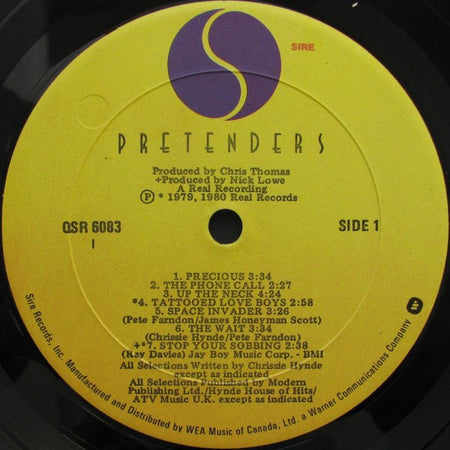 The Pretenders : Pretenders (LP, Album, Imp)