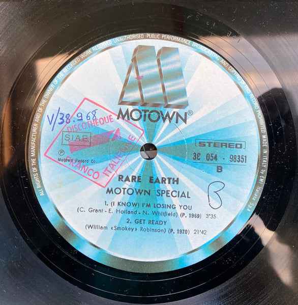 Rare Earth - Motown Special Rare Earth (LP) (Near Mint (NM or M-))