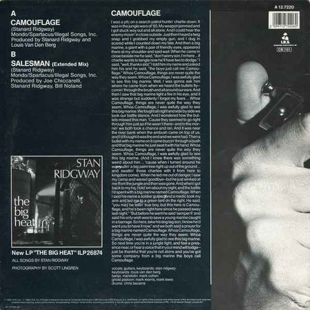 Stan Ridgway - Camouflage (12") (Near Mint (NM or M-))