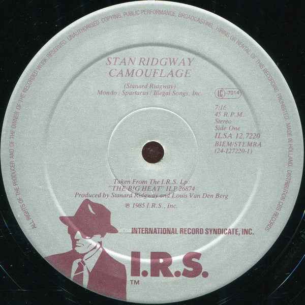 Stan Ridgway - Camouflage (12") (Near Mint (NM or M-))