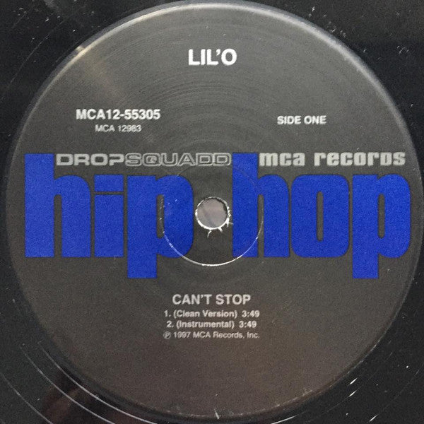 Lil' O : Can't Stop (12")