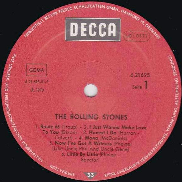 The Rolling Stones : The Rolling Stones (LP, Album, RE, RP, Pos)