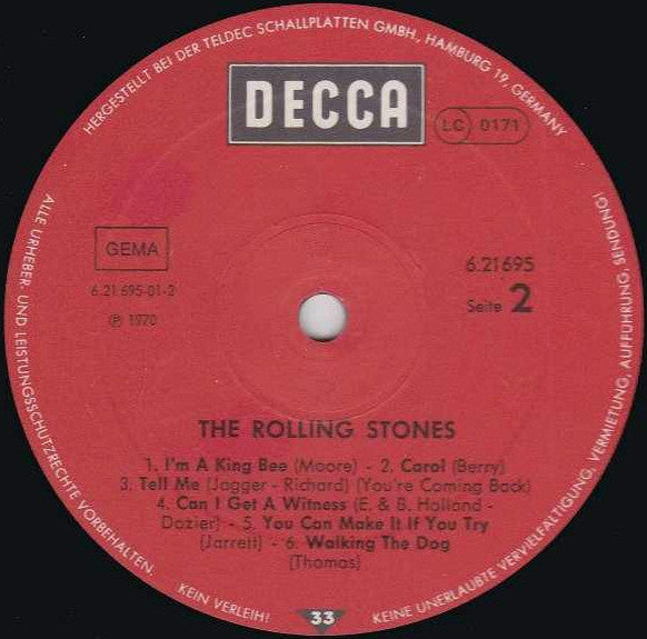 The Rolling Stones : The Rolling Stones (LP, Album, RE, RP, Pos)