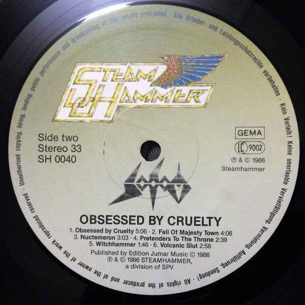 Sodom - Obsessed By Cruelty (LP) (Near Mint (NM or M-))