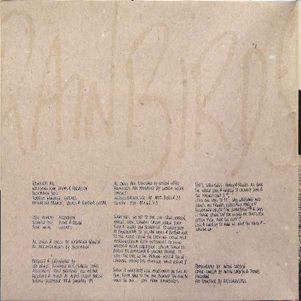 Rainbirds - Call Me Easy Say I'm Strong Love Me My Way It Ain't Wrong (LP) (Near Mint (NM or M-))