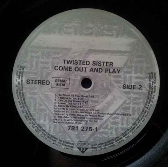 Twisted Sister - Come Out And Play (LP) (Near Mint (NM or M-))