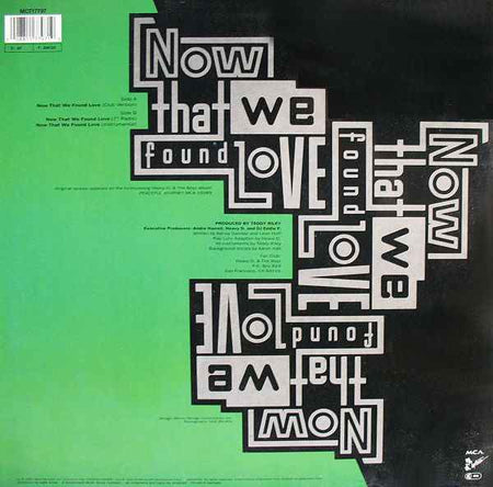 Heavy D. & The Boyz - Now That We Found Love (12") (Near Mint (NM or M-))