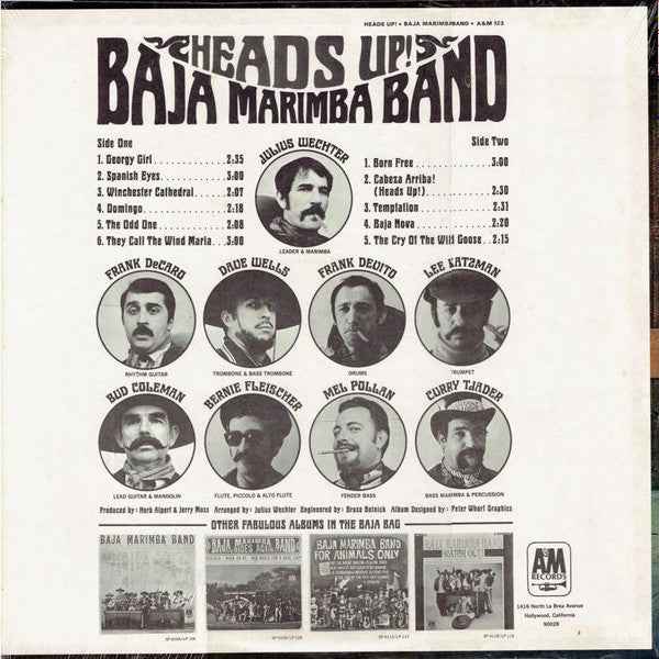 Baja Marimba Band - Heads Up! (LP) (Very Good Plus (VG+))