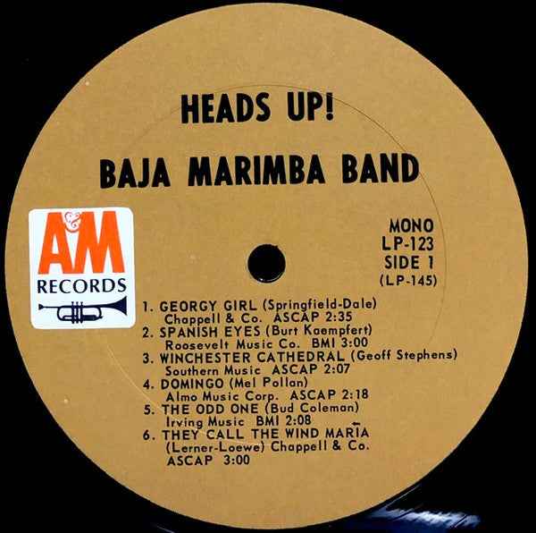 Baja Marimba Band - Heads Up! (LP) (Very Good Plus (VG+))