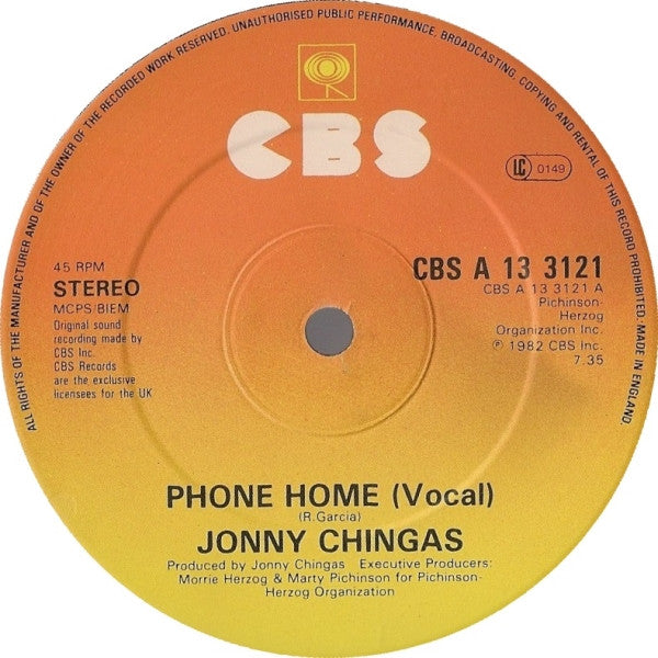 Jonny Chingas : Phone Home (12", Single)