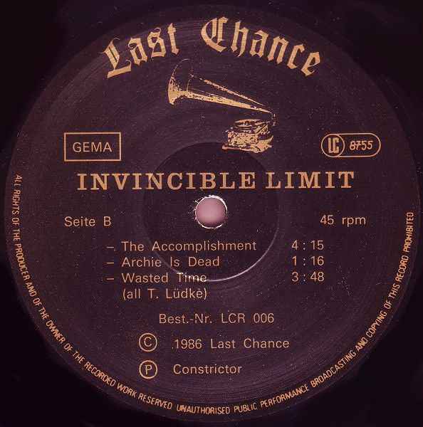 The Invincible Limit - Push! (12") (Near Mint (NM or M-))