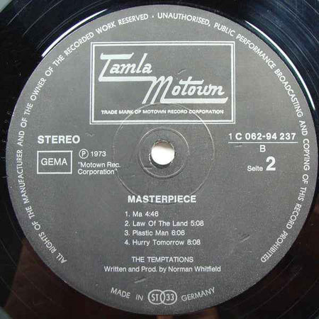 The Temptations - Masterpiece (LP) (Near Mint (NM or M-))