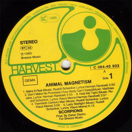 Scorpions : Animal Magnetism (LP, Album)