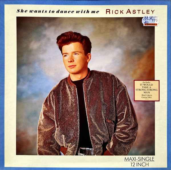 Rick Astley - She Wants To Dance With Me (12") (Near Mint (NM or M-))
