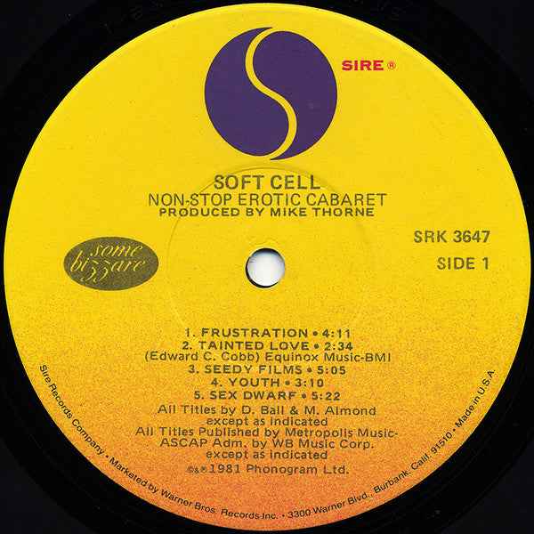 Soft Cell - Non-Stop Erotic Cabaret (LP) (Very Good Plus (VG+))