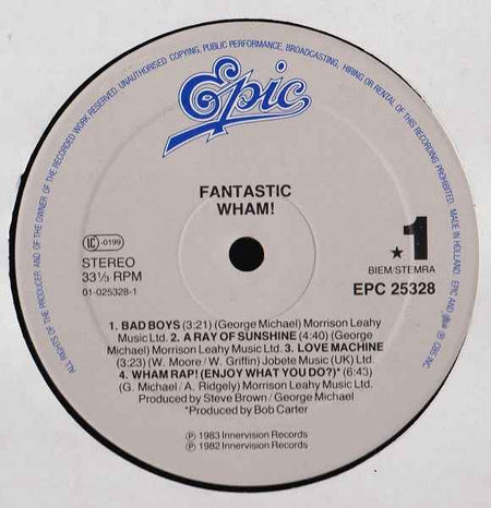Wham! - Fantastic (LP) (Near Mint (NM or M-))