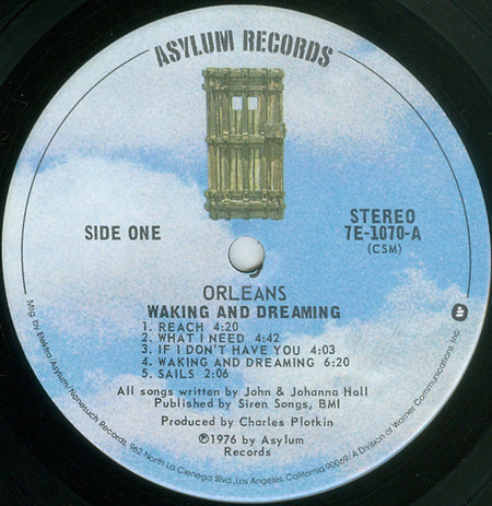 Orleans : Waking And Dreaming (LP, Album, CSM)