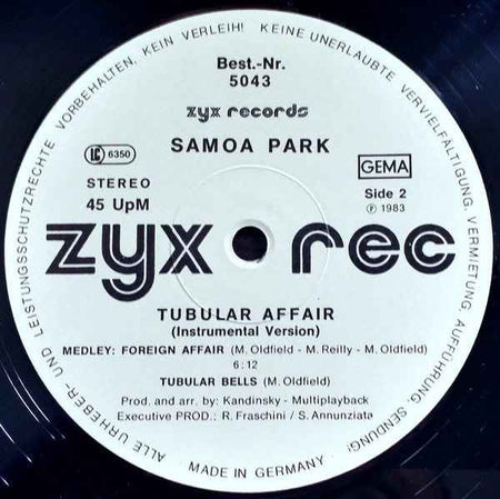 Samoa Park - Tubular Affair (12") (Near Mint (NM or M-))
