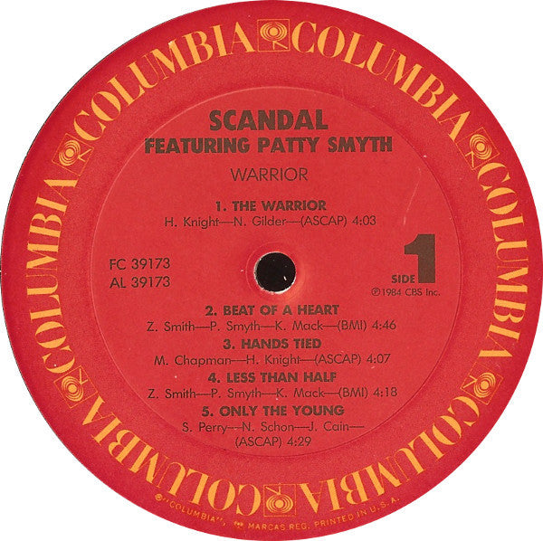 Scandal (4) Featuring Patty Smyth : Warrior (LP, Album, Car)