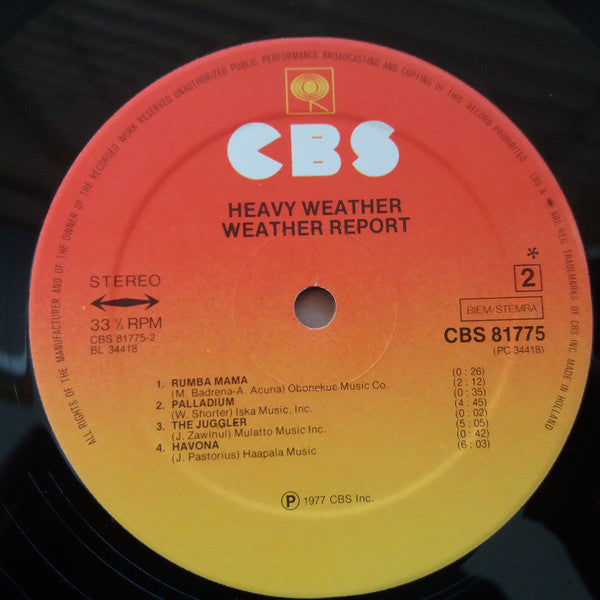 Weather Report : Heavy Weather (LP, Album)