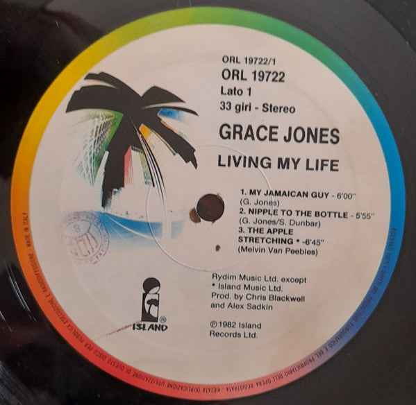 Grace Jones - Living My Life (LP) (Near Mint (NM or M-))
