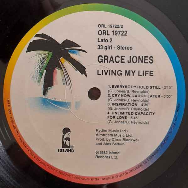 Grace Jones - Living My Life (LP) (Near Mint (NM or M-))