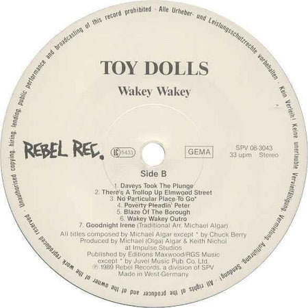 Toy Dolls - Wakey Wakey! (LP) (Near Mint (NM or M-))