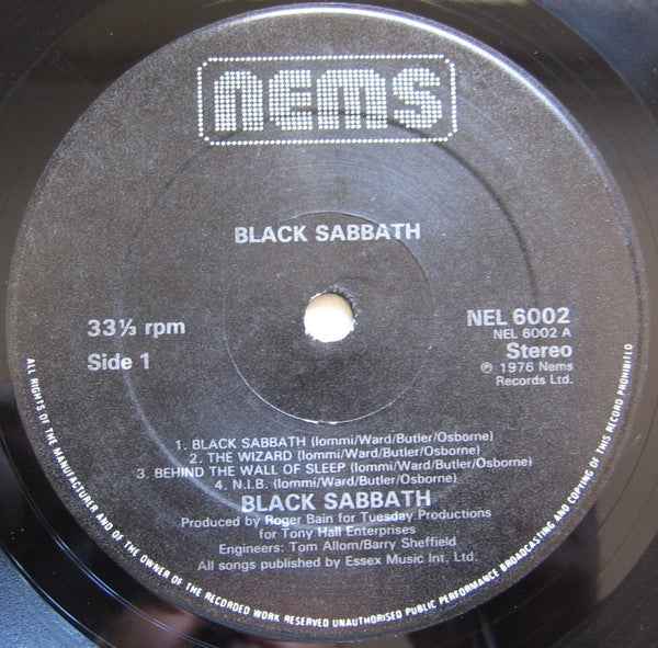 Black Sabbath - Black Sabbath (LP) (Very Good Plus (VG+))
