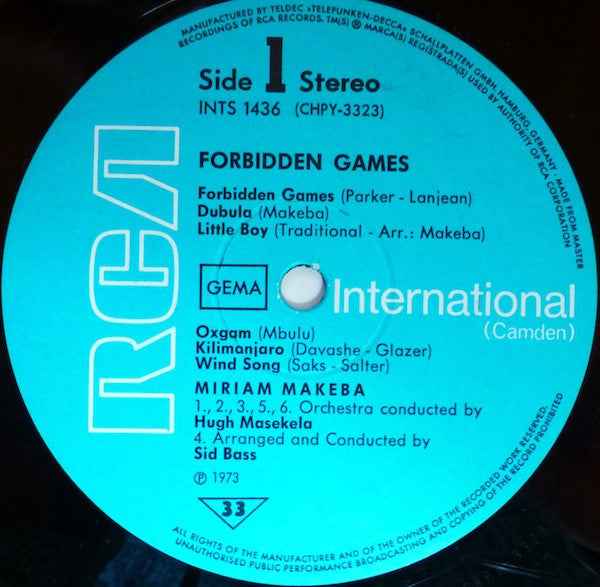 Miriam Makeba - Forbidden Games (LP) (Near Mint (NM or M-))