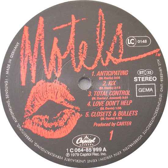 The Motels - Motels (LP) (Near Mint (NM or M-))