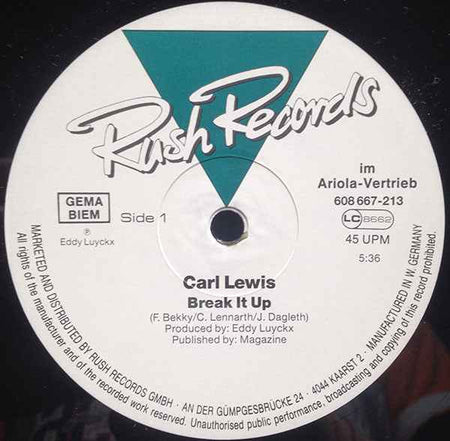 Carl Lewis - Break It Up (12") (Near Mint (NM or M-))