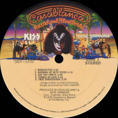 Kiss, Gene Simmons Gene Simmons (LP) (Very Good Plus (VG+))