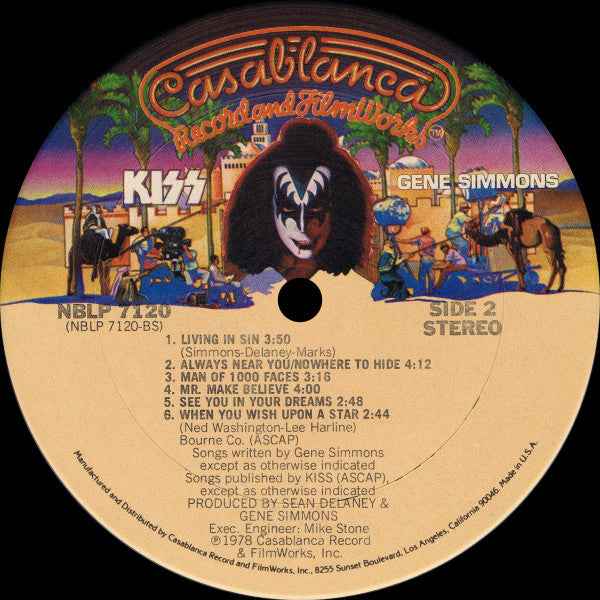 Kiss, Gene Simmons Gene Simmons (LP) (Very Good Plus (VG+))
