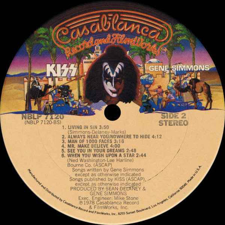 Kiss, Gene Simmons Gene Simmons (LP) (Very Good Plus (VG+))
