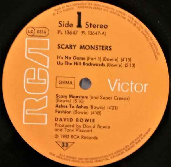 David Bowie - Scary Monsters (LP) (Very Good Plus (VG+))